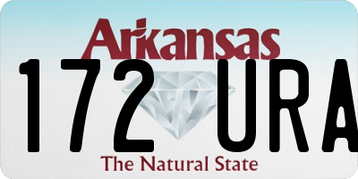 AR license plate 172URA