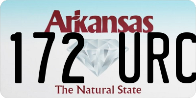 AR license plate 172URC