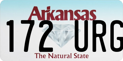 AR license plate 172URG