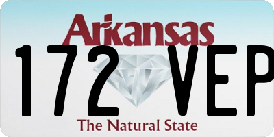 AR license plate 172VEP