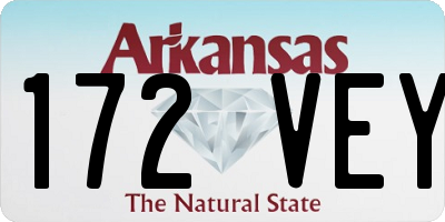 AR license plate 172VEY