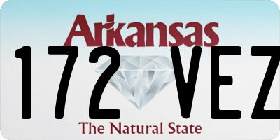 AR license plate 172VEZ