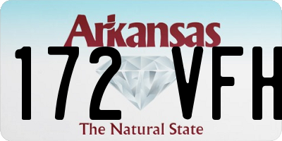 AR license plate 172VFH