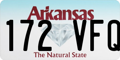 AR license plate 172VFQ
