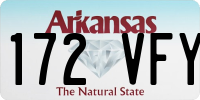 AR license plate 172VFY