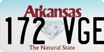 AR license plate 172VGE