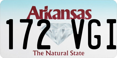 AR license plate 172VGI