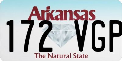 AR license plate 172VGP
