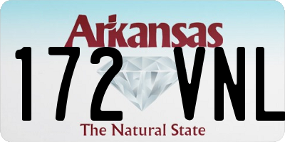 AR license plate 172VNL
