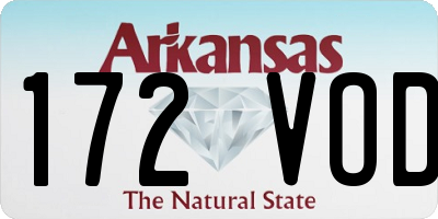 AR license plate 172VOD