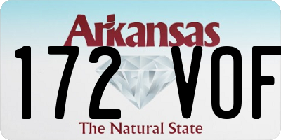 AR license plate 172VOF
