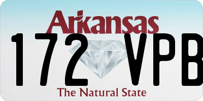 AR license plate 172VPB
