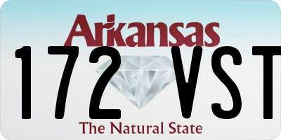 AR license plate 172VST