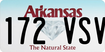 AR license plate 172VSV