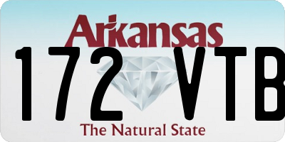 AR license plate 172VTB