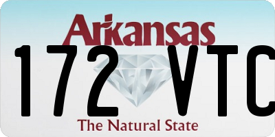 AR license plate 172VTC
