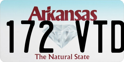 AR license plate 172VTD