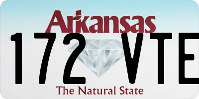 AR license plate 172VTE