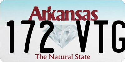 AR license plate 172VTG