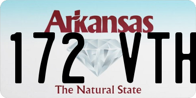 AR license plate 172VTH