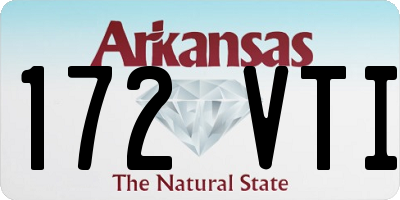 AR license plate 172VTI