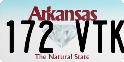 AR license plate 172VTK