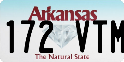 AR license plate 172VTM