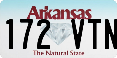AR license plate 172VTN