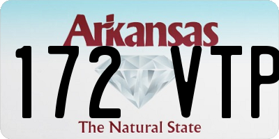 AR license plate 172VTP