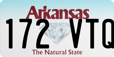 AR license plate 172VTQ