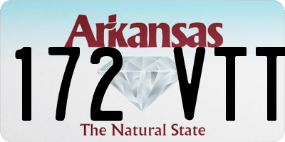 AR license plate 172VTT