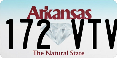 AR license plate 172VTV