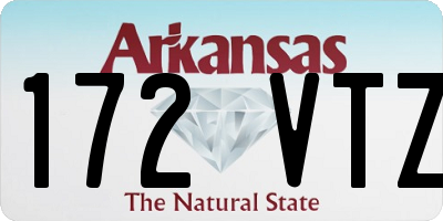 AR license plate 172VTZ