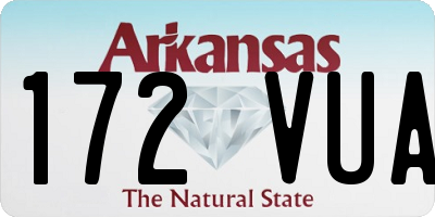 AR license plate 172VUA