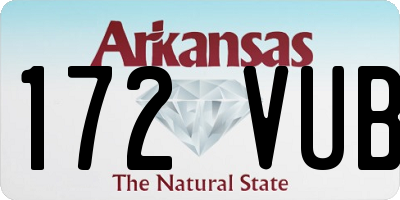 AR license plate 172VUB