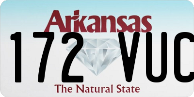 AR license plate 172VUC