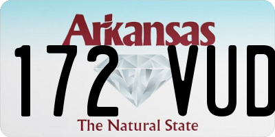 AR license plate 172VUD