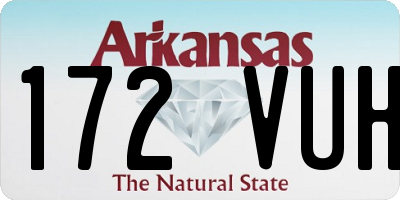 AR license plate 172VUH