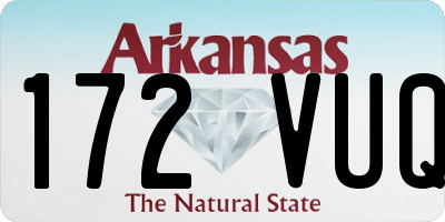 AR license plate 172VUQ