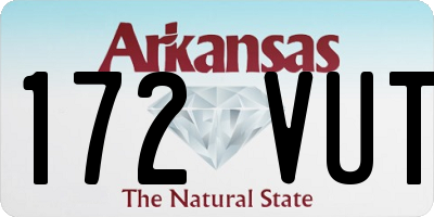 AR license plate 172VUT