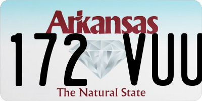 AR license plate 172VUU