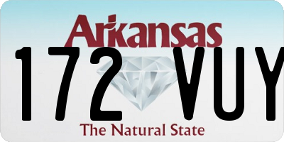 AR license plate 172VUY
