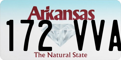 AR license plate 172VVA