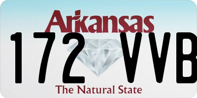 AR license plate 172VVB