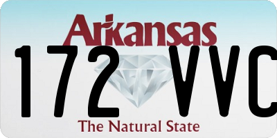 AR license plate 172VVC