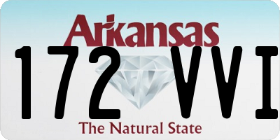 AR license plate 172VVI