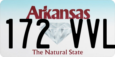 AR license plate 172VVL