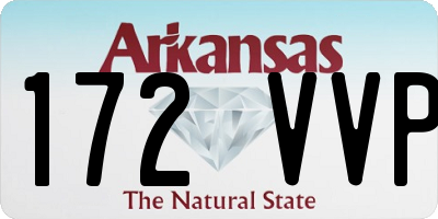 AR license plate 172VVP