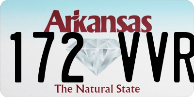 AR license plate 172VVR