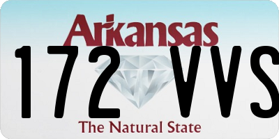AR license plate 172VVS
